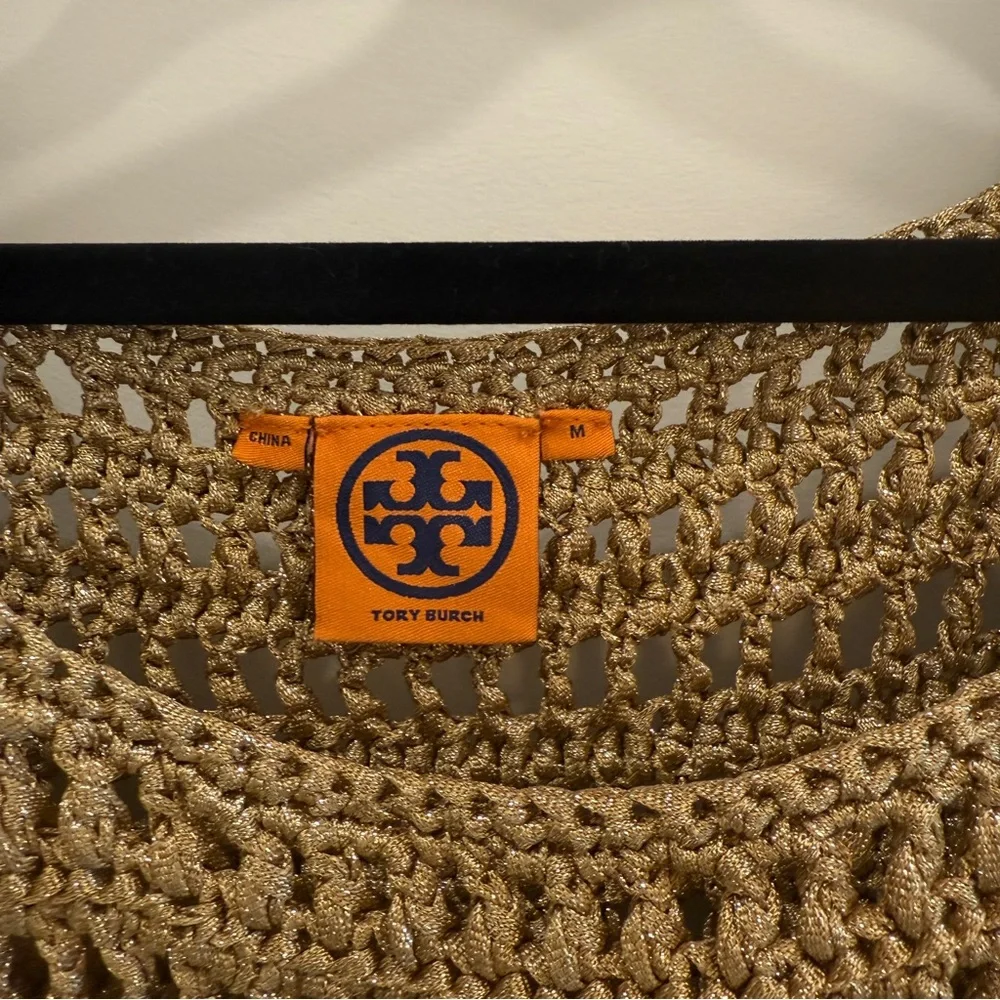 Tory Burch Metallic Knit Zicon Dress - Picture 2 of 6